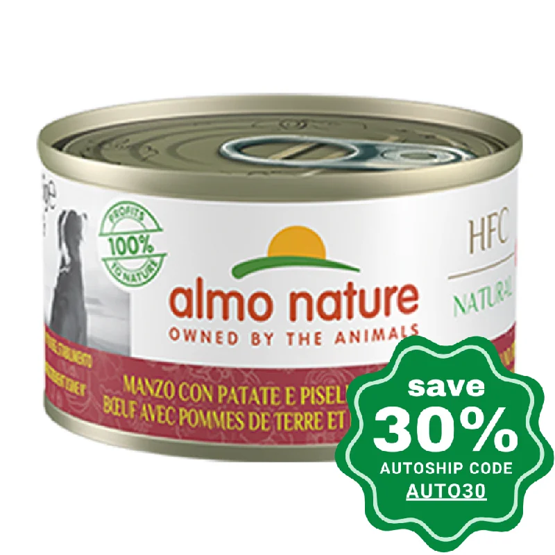 Almo Nature - Wet Food for Dogs - HFC Natural Cuisine - Beef With Potaotes & Peas - 95G (min. 24 Cans)