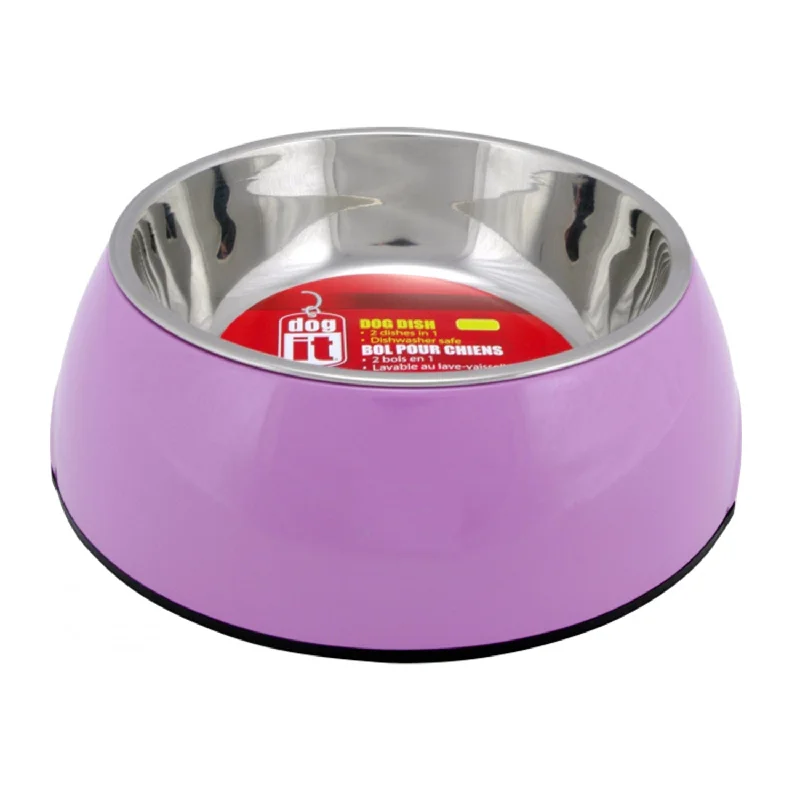 Dogit 2 in 1 Durable Dog Bowl Pink