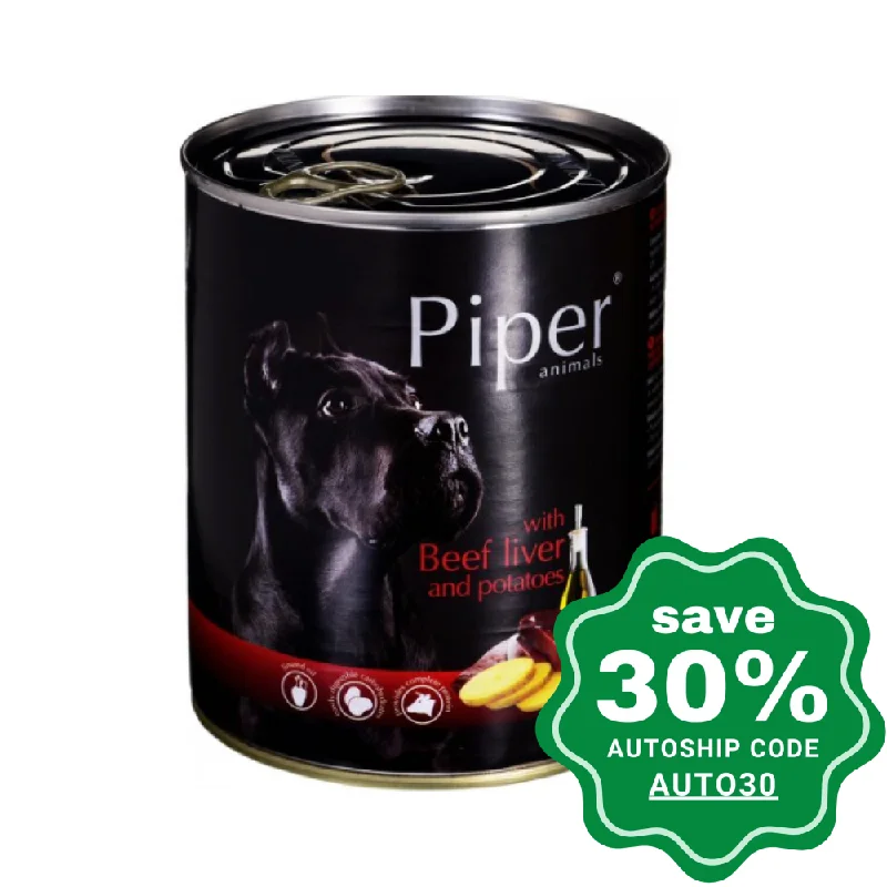 Dolina Noteci - Piper Premium Wet Dog Food - Beef Liver & Potato - 400G (Min. 24 Cans)