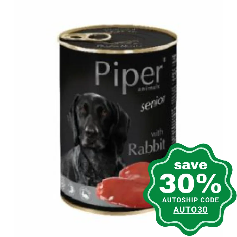 Dolina Noteci - Piper Premium Wet Senior Dog Food - Rabbit - 400G (Min. 24 Cans)