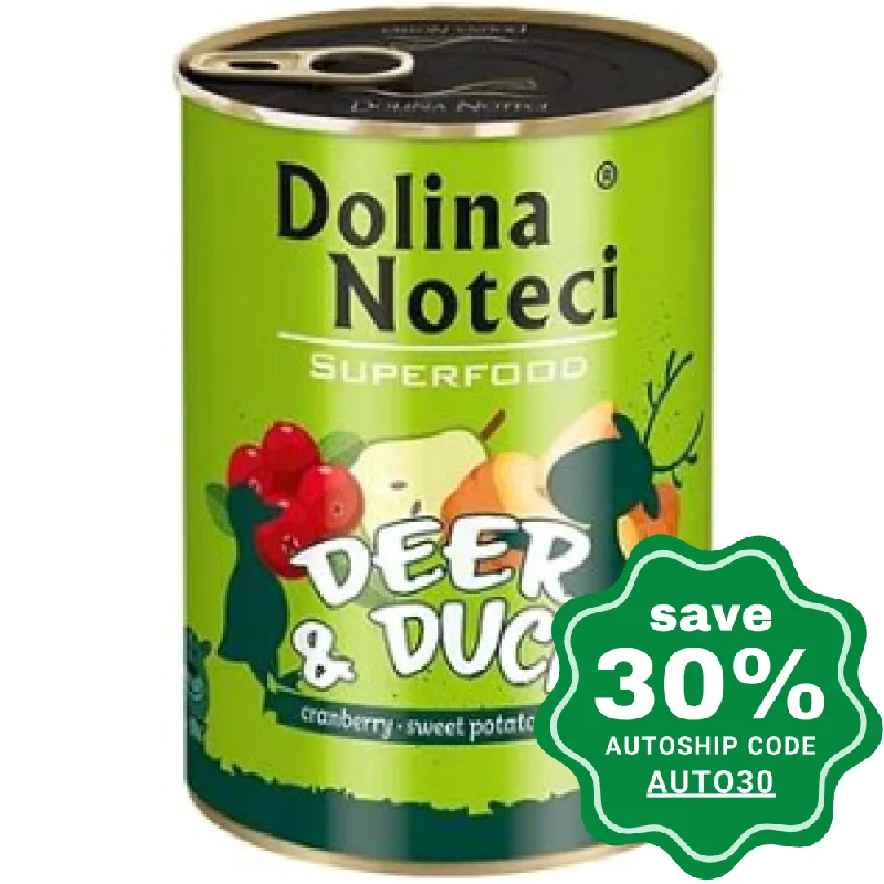 Dolina Noteci - Superfood Wet Dog Food - Deer & Duck - 400G (Min. 6 Cans)