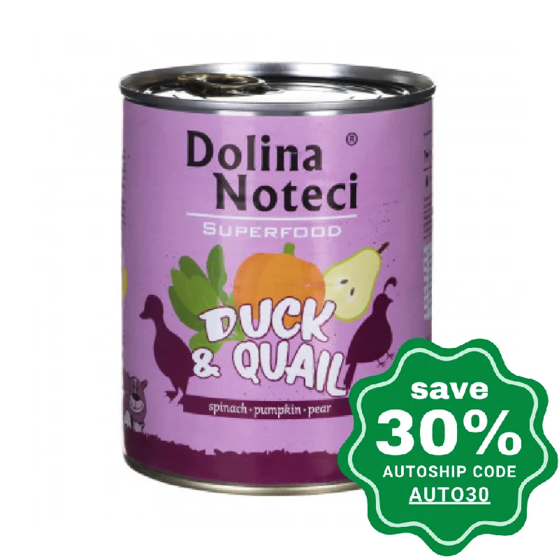 Dolina Noteci - Superfood Wet Dog Food - Duck & Quail - 400G (Min. 6 Cans)