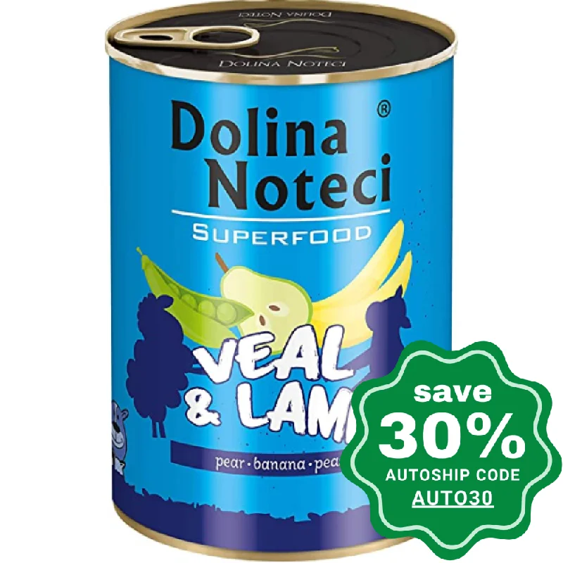 Dolina Noteci - Superfood Wet Dog Food - Veal & Lamb - 400G (Min. 6 Cans)