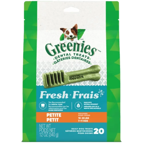 Fresh Petite Dog Dental Treats 20CT | 12OZ  - Greenies