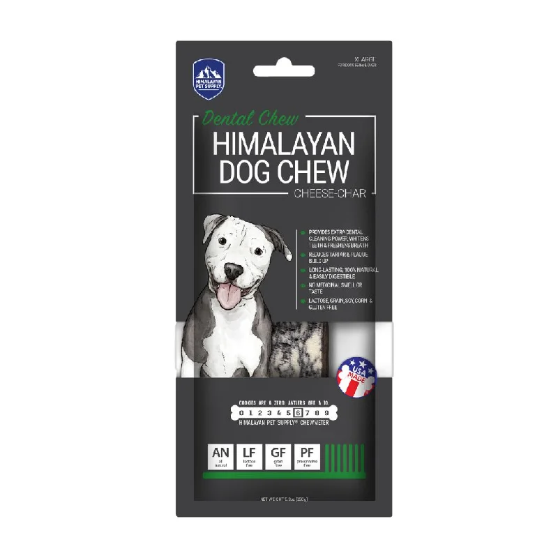 Himalayan Pet Supply Yaky Cheese Chew Charcoal Dog Treat Extra Large