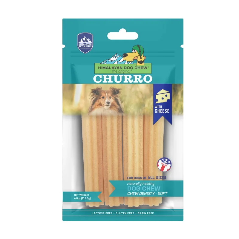 Himalayan Pet Supply Yaky Churro Cheese Dog Treats 4 Pack