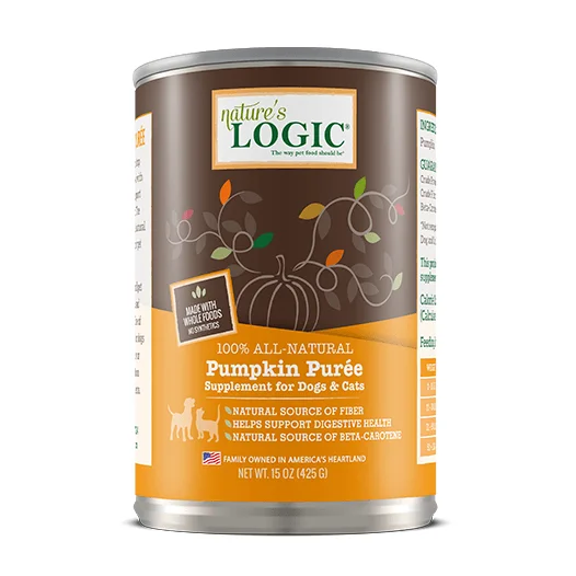 Nature's Logic Canned Pumpkin Puree for Dogs and Cats