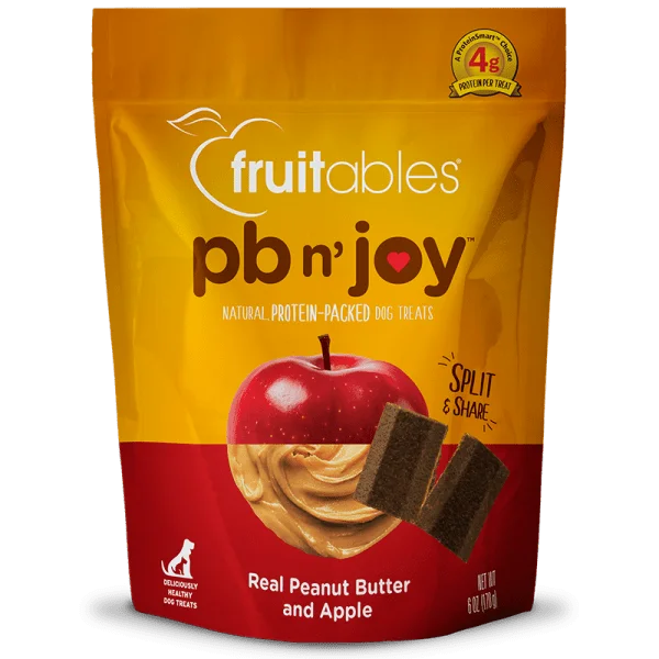 PB n' Joy Peanut Butter & Apple Bars Dog Treats 170 g - Fruitables