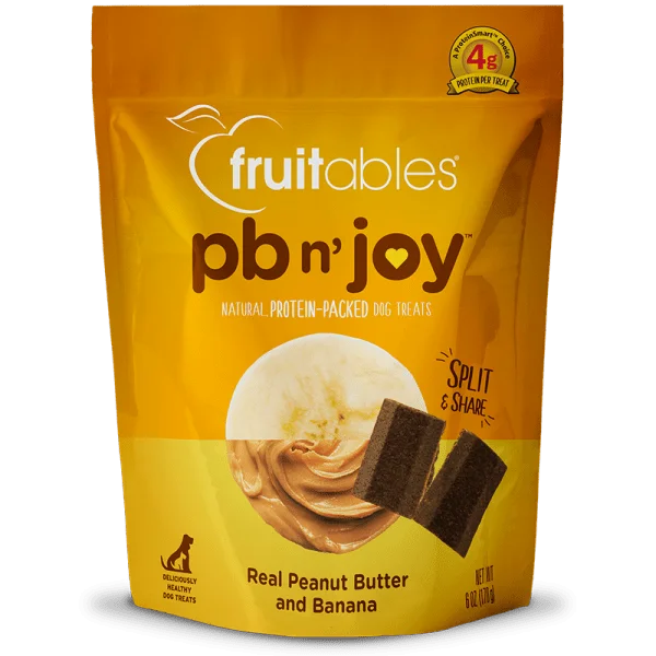 PB n' Joy Peanut Butter & Banana Bars Dog treats 170 g - Fruitables