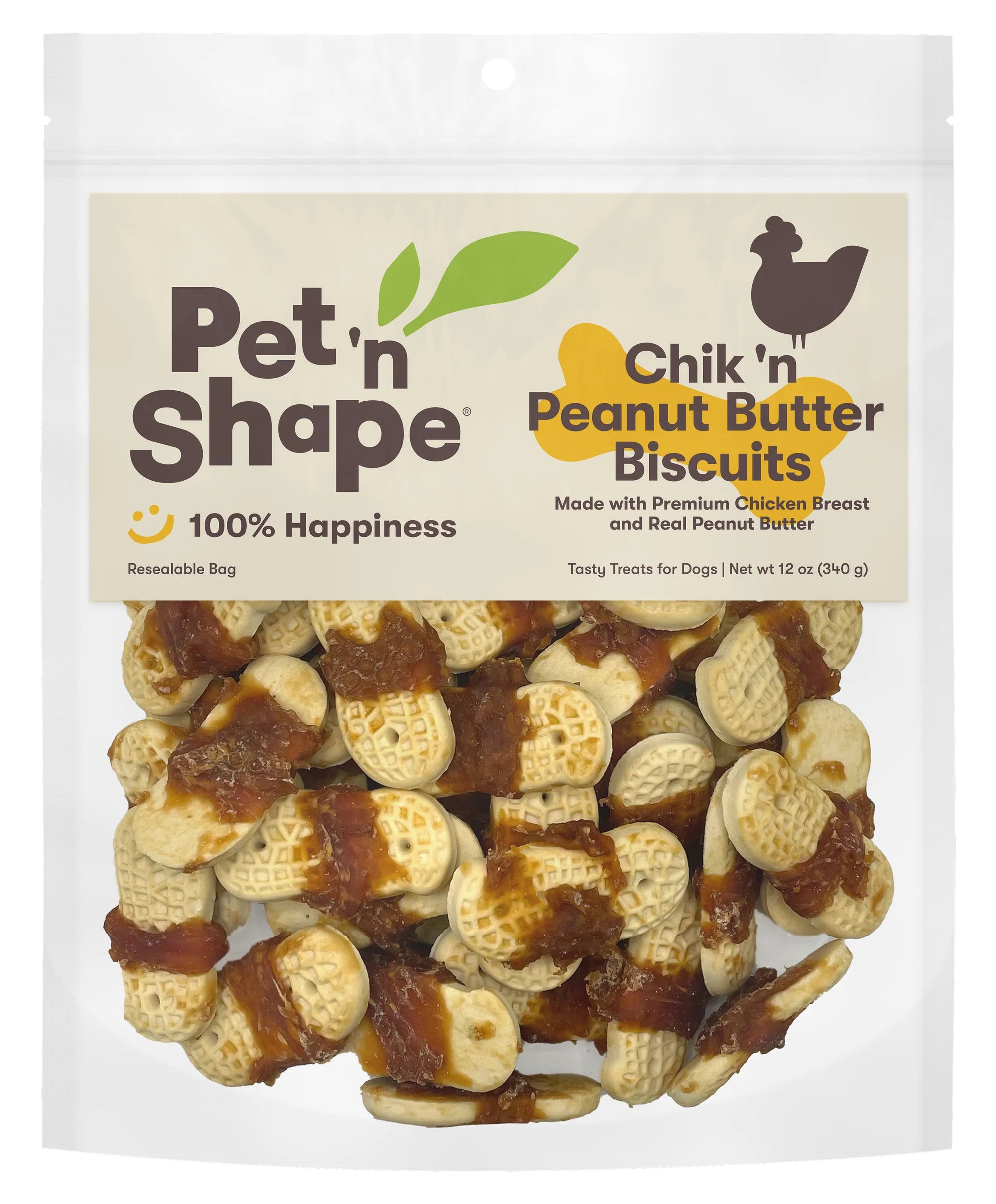 PET N SHAPE CHIK N PEANUT BUTTER BISCUIT 12oz