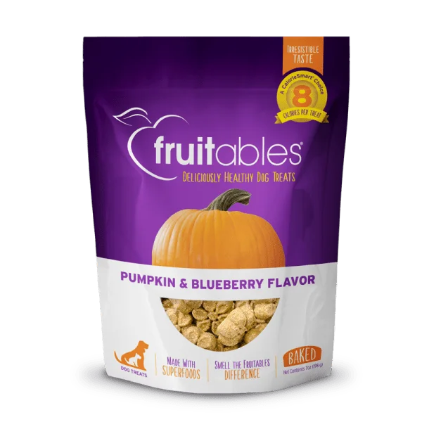 Pumpkin & Blueberry Crunchy Dog Treats - Fruitables