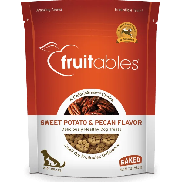 Sweet Potato & Pecan Crunchy Dog Treats 7 oz (198 g) - Fruitables