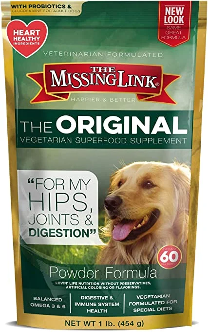 The Missing Link The Original Vegetarian Superfood Supplement for Dogs