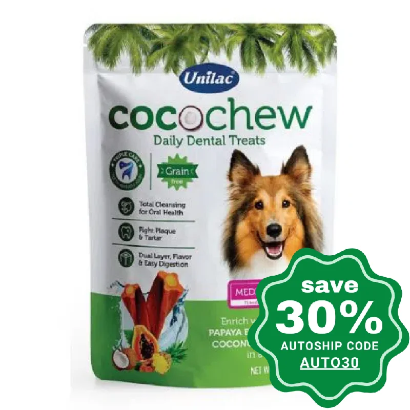 Unilac - Cocochew Dental Treats For Dogs - Medium Size - 175G (7pcs)