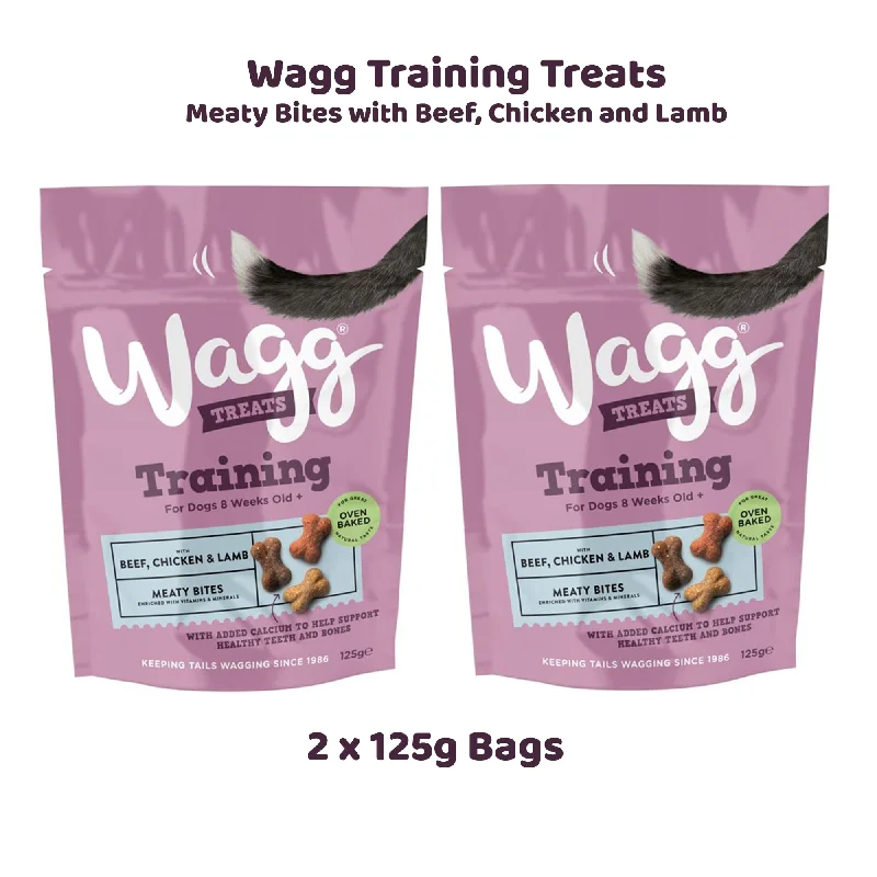 Wagg Dog Training Treats with Beef Chicken & Lamb 125g (2 Pack)