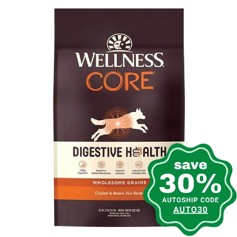 Wellness - CORE - Digestive Health Dry Dog Food - Chicken & Brown Rice - 24LB