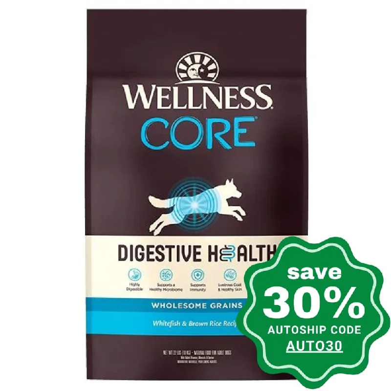 Wellness - CORE - Digestive Health Dry Dog Food - Whitefish & Brown Rice - 22LB