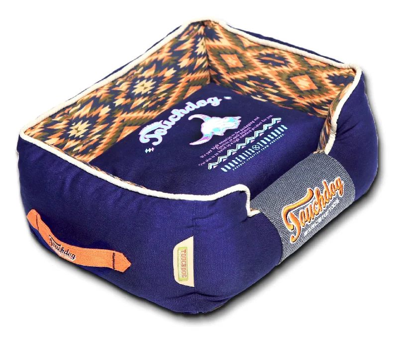 Touchdog® 70's Vintage Diamond Dog Bed