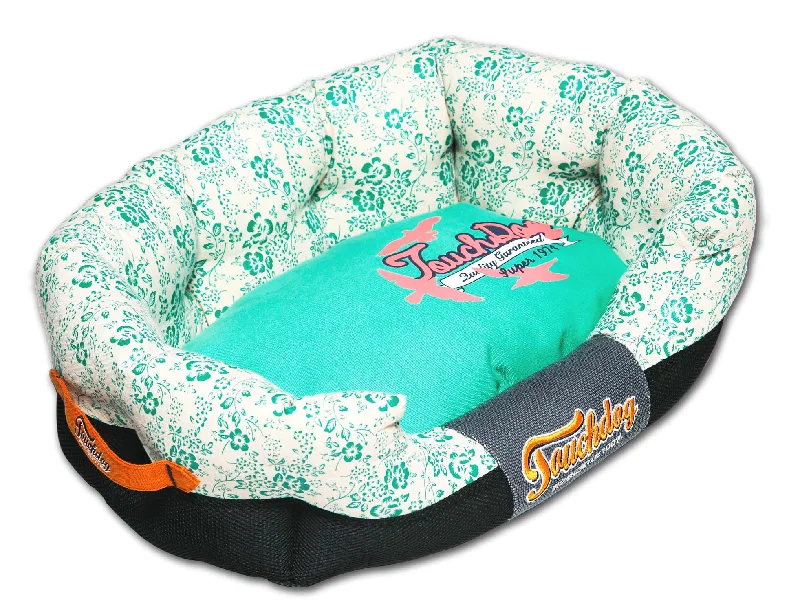 Touchdog® Floral-Galore Designer Dog Bed