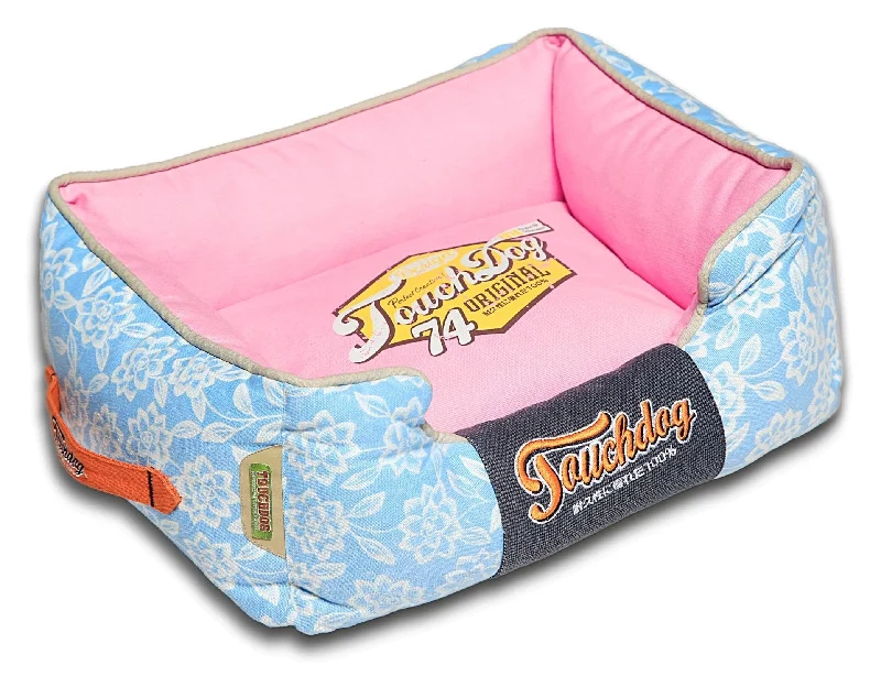 Touchdog® Rose-Petal Patterned Dog Bed