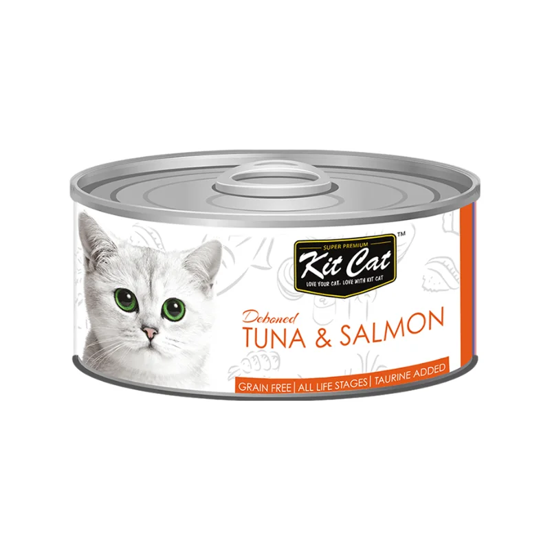 Canned Cat Food Topper - Deboned Tuna & Salmon - 80 g