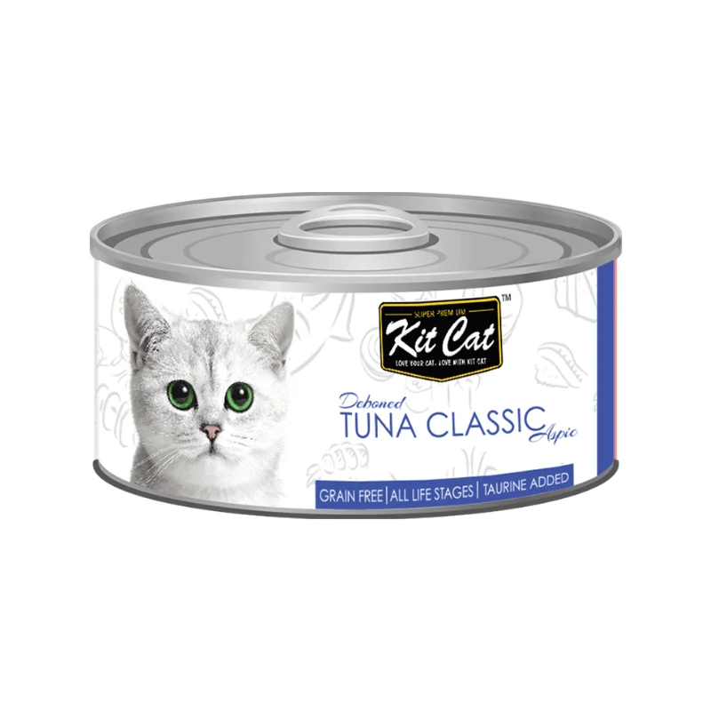 Canned Cat Food Topper - Deboned Tuna Classic Aspic - 80 g