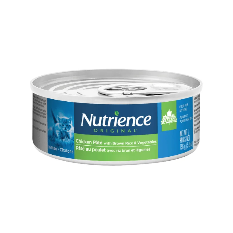 Canned Cat Food - ORIGINAL - Chicken Pâté with Brown Rice & Vegetables - Kitten - 156 g