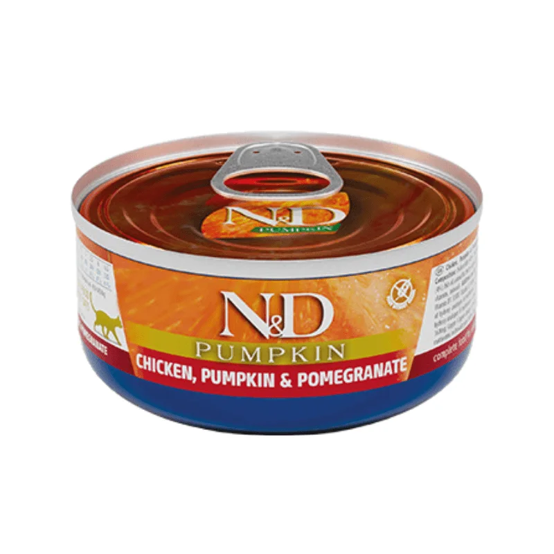 Canned Cat Food - N & D - PUMPKIN - Chicken, Pumpkin & Pomegranate - Adult - 2.5 oz