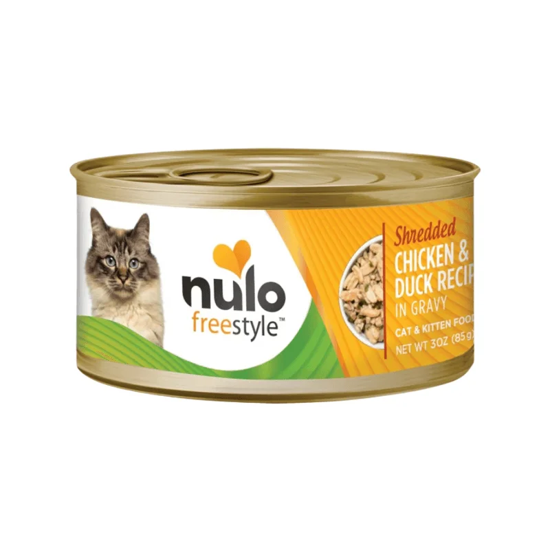 Canned Cat Food - FREESTYLE - Shredded Chicken & Duck Recipe in Gravy - 3 oz