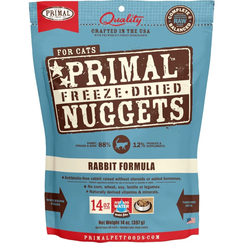 Freeze Dried Cat Food - Rabbit Dinner Nuggets