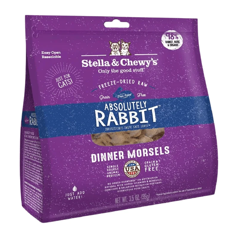 Freeze Dried Cat Food - Absolutely Rabbit - Dinner Morsels