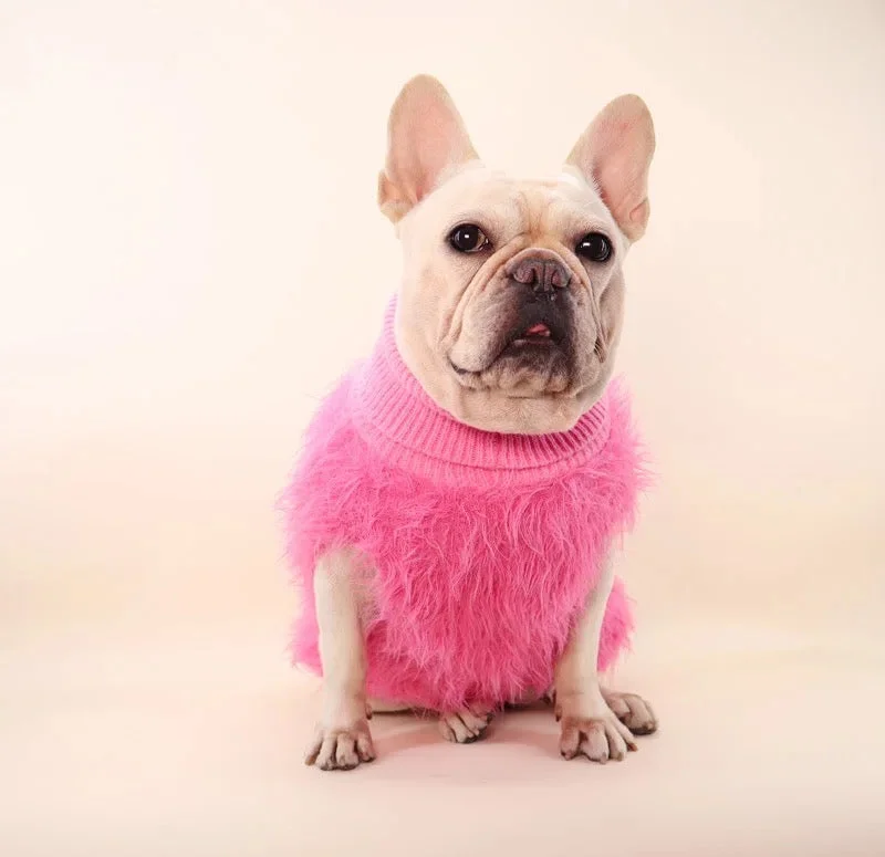 Fuzzy Pink Sweater