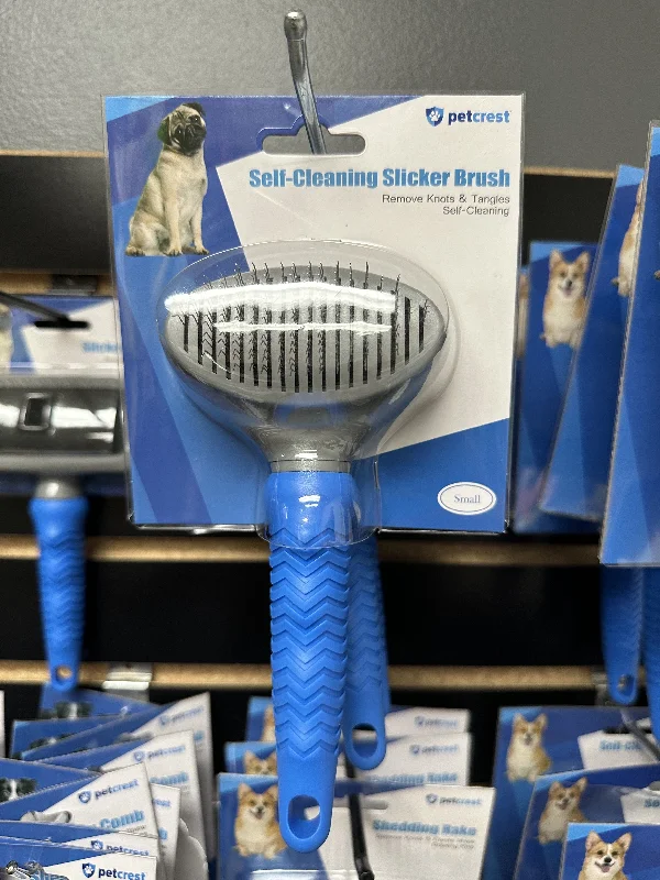 with the functions of decontamination, deodorization, and nourishment.PetCrest Self Cleaning Slicker Brush, Small with the functions of decontamination, deodorization, and nourishment.PetCrest Self Cleaning Slicker Brush, Small