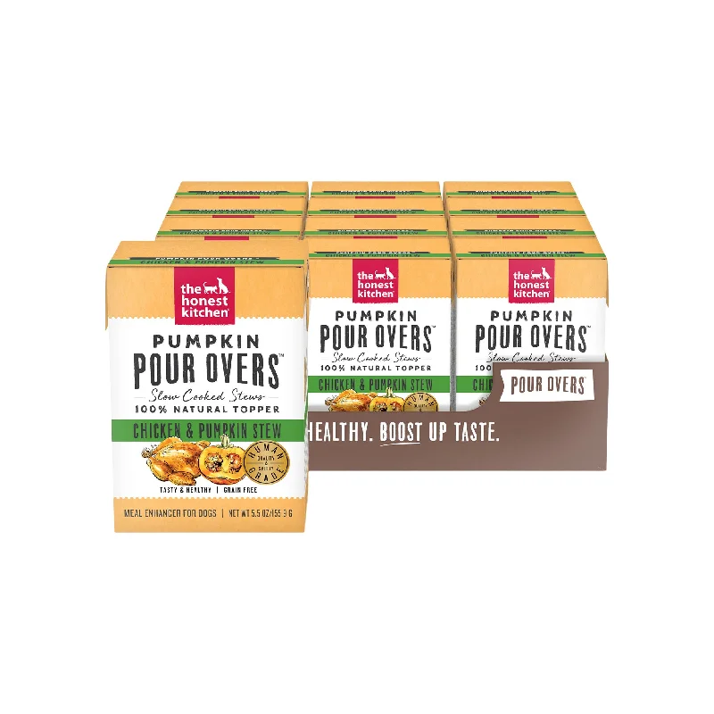 The Honest Kitchen Pumpkin Pour Overs Slow Cooked Meal Enhancer for Dogs