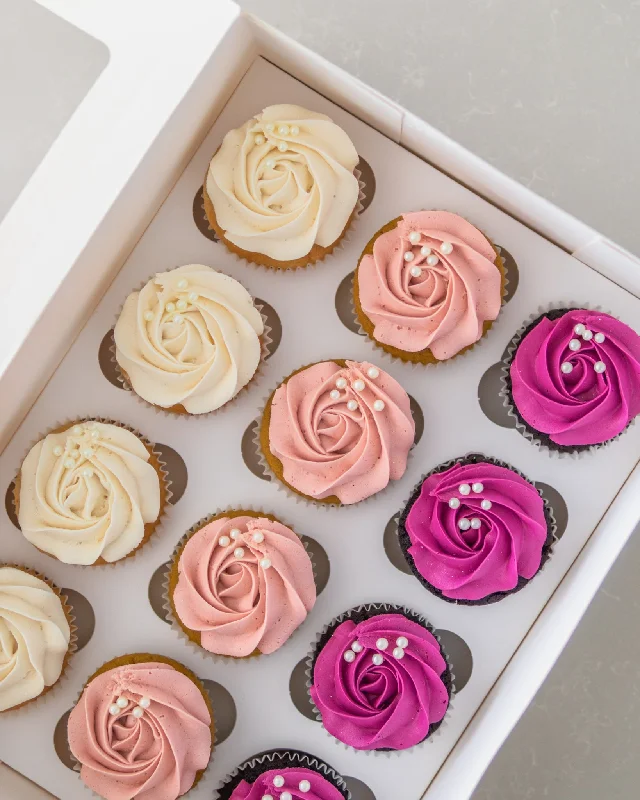 Pink Skies Cupcake Box