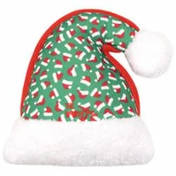 The Worthy Dog Santa Hat Toy